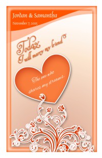Wedding Program Cover Template 9C - Version 2